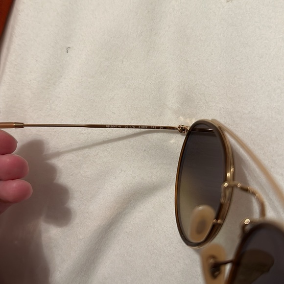 Round double bridge ray ban pink/gold - Picture 5 of 10